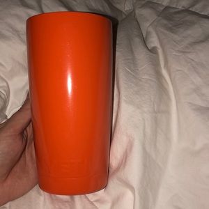 Orange dipped yeti tumbler